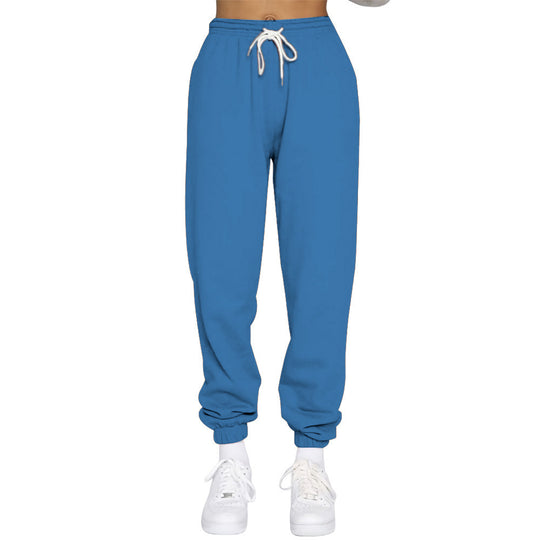 Damen nan High‑Waist Relax-Jogginghose mit elastischem Komfortbund, Kordelzug und gerippten Knöchelbündchen Shop Nory