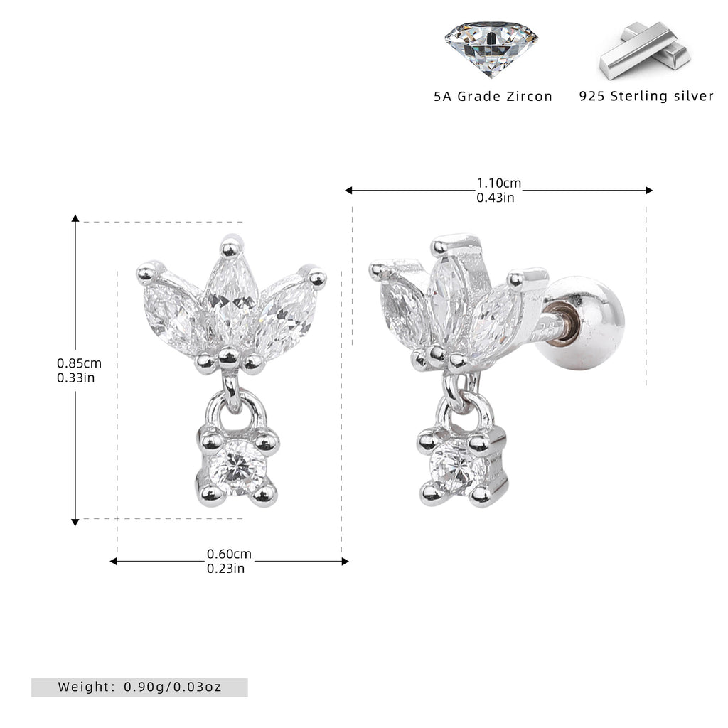 Damen Ohrhänger mit luxuriösen Zirkonsteinen und elegantem Design Shop Nory