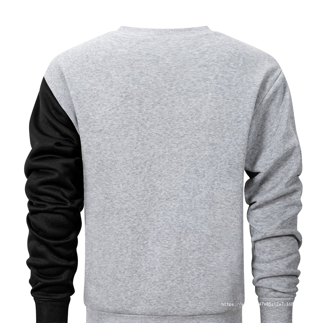 Herren Sweatshirt mit zweifarbiger Blockoptik, Rundhals & weichem Baumwoll‑Mix Shop Nory