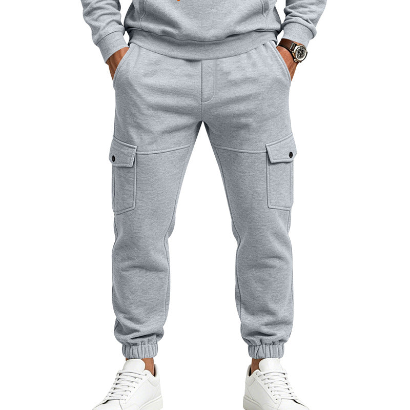 Herren Cargo-Jogginghose mit aufgesetzten Klappentaschen und elastischem Bündchen Shop Nory