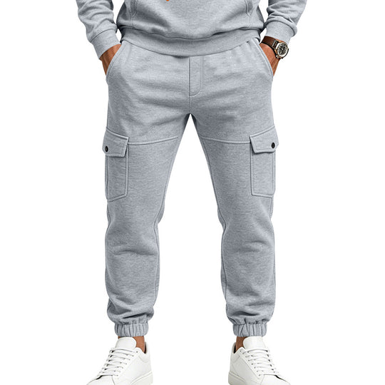 Herren Cargo-Jogginghose mit aufgesetzten Klappentaschen und elastischem Bündchen Shop Nory