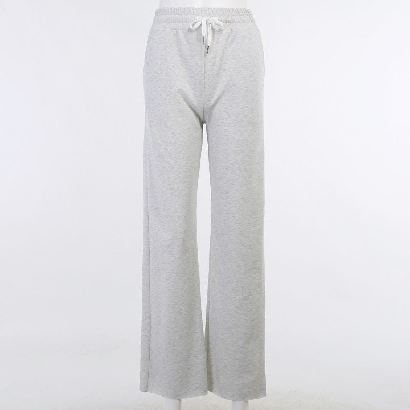 Damen Weite Jogginghose aus Baumwoll-Sweat mit Elastikbund und Kordelzug Shop Nory
