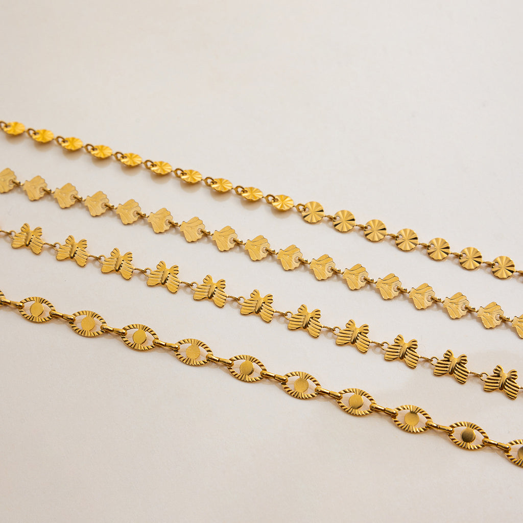 Damen Halsband mit geometrischem Design aus hypoallergenem Edelstahl Shop Nory