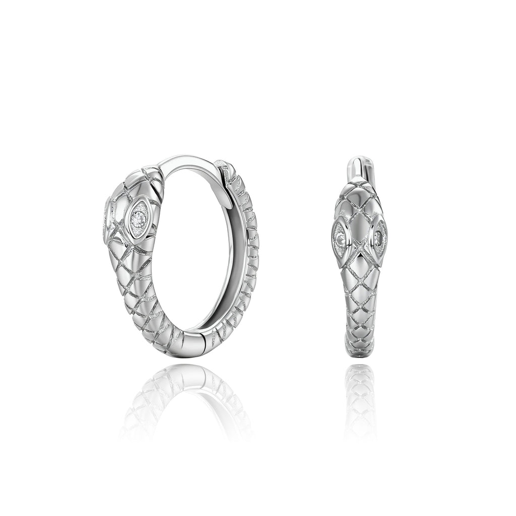 Damen Ohrhänger im einzigartigen Schlangendesign aus 925 Sterling Silber Shop Nory