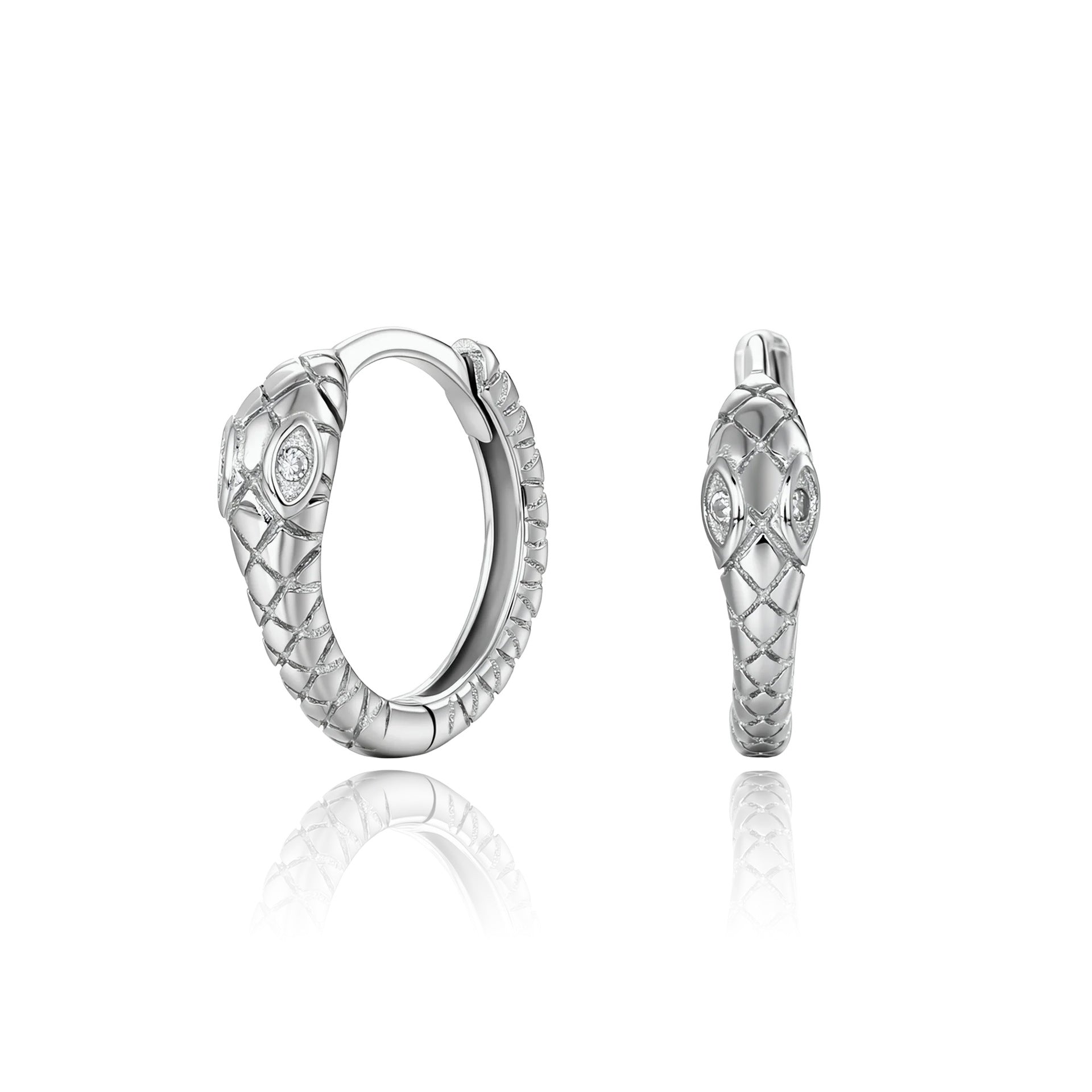 Damen Ohrhänger im einzigartigen Schlangendesign aus 925 Sterling Silber Shop Nory