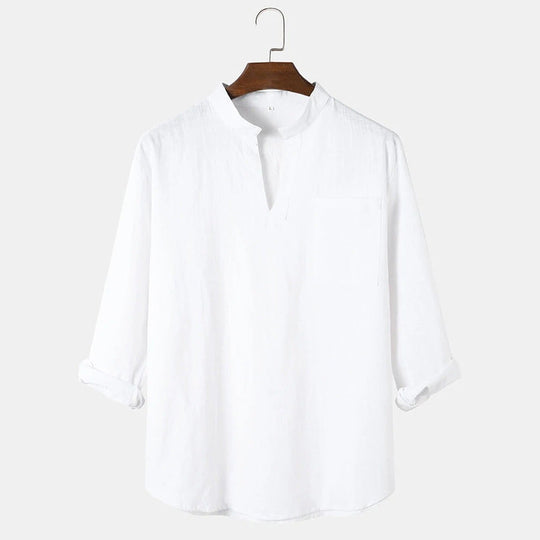 Damen lässige Leinenbluse