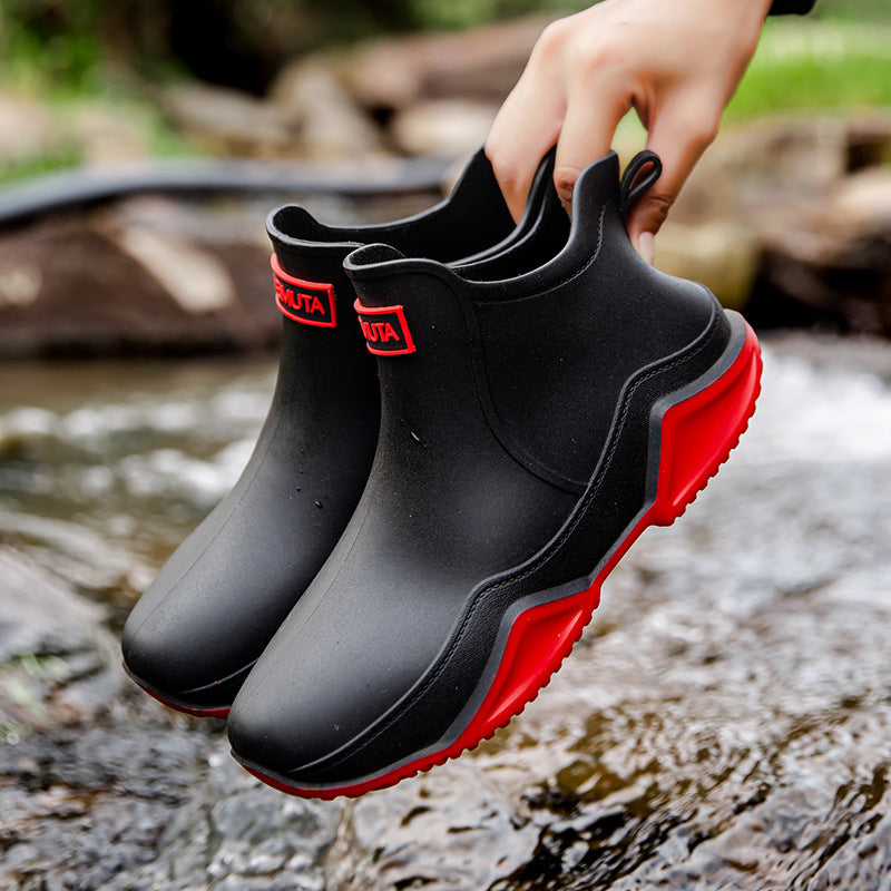 Damen wasserdichte Kurzstiefel mit faltbarem Manschettenkragen Shop Nory