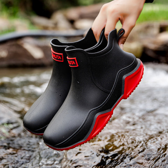Damen wasserdichte Kurzstiefel mit faltbarem Manschettenkragen Shop Nory