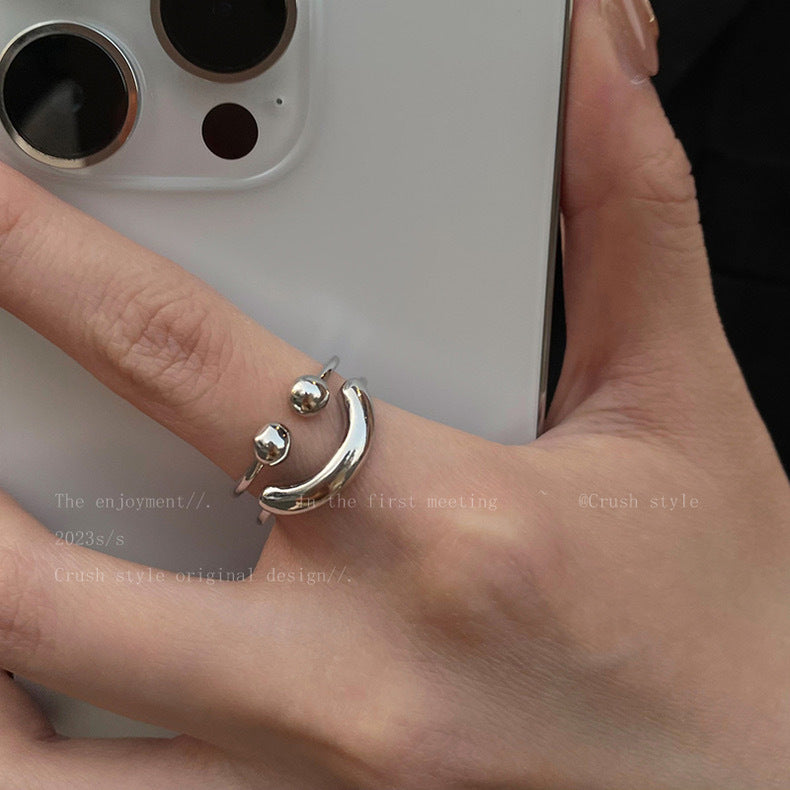 Damen Offener Ring mit modernem, skulpturalem Design Shop Nory