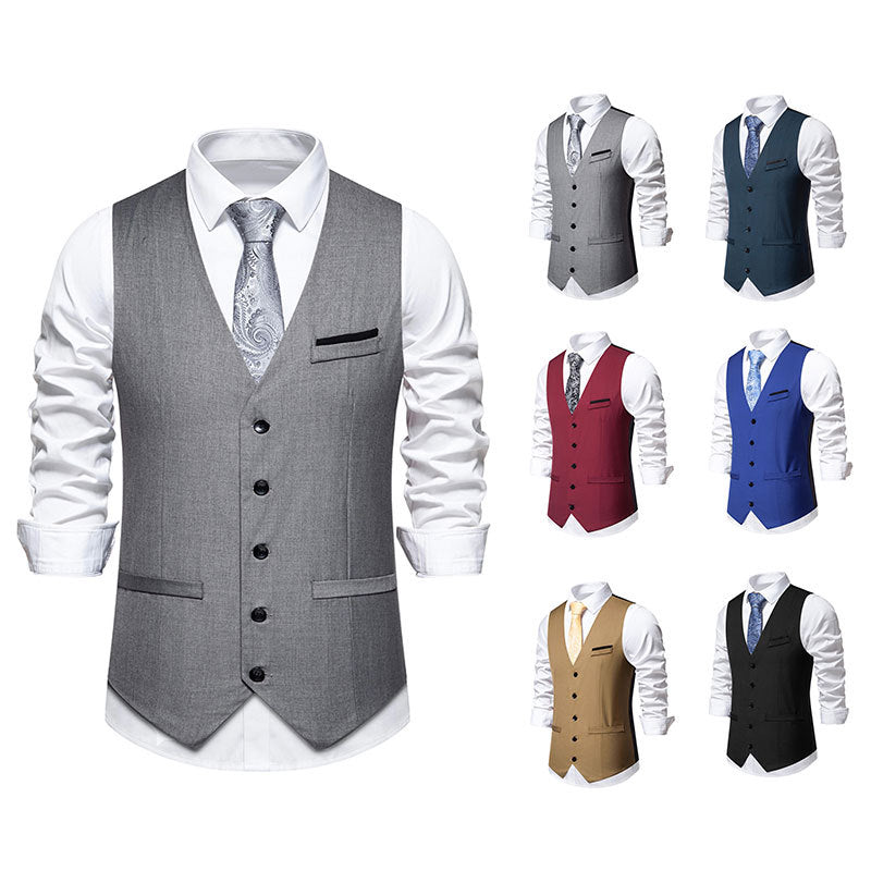Herren elegante Weste im klassischen Stil mit modernem Schnitt Shopnory