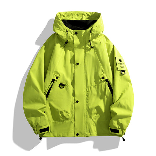 Herren Technische Oversized-Fieldjacke mit wasserabweisender Membran, Utility-Ringen und verdeckter Druckknopfleiste Shop Nory