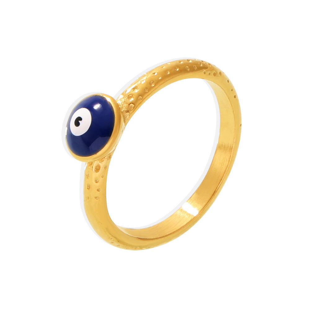 Damenring mit modernem Augendesign aus hochwertigem Edelstahl Shop Nory