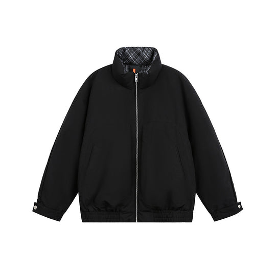 Unisex Oversize Blousonjacke mit Stehkragen und gestepptem Innenfutter Shop Nory