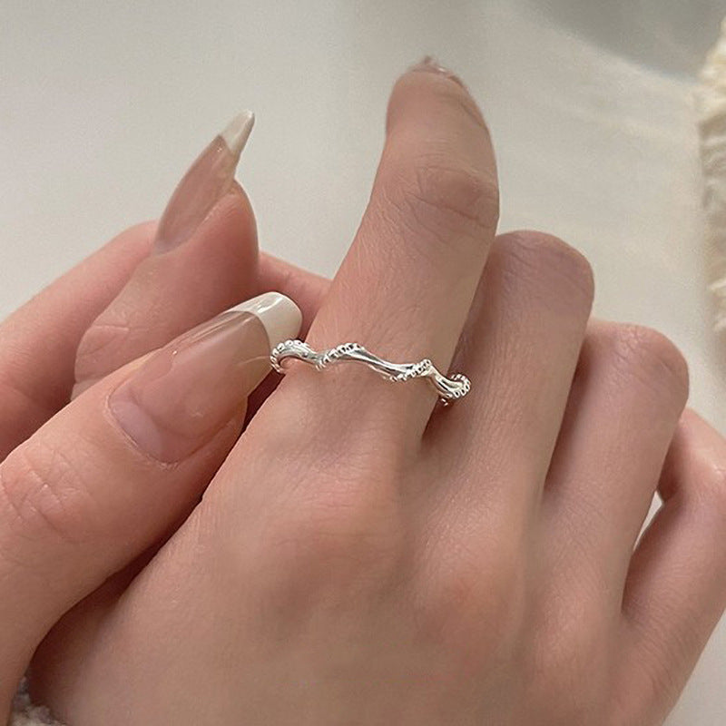 Damen Wellenring aus hochwertigem Silber mit einzigartigem Design Shop Nory