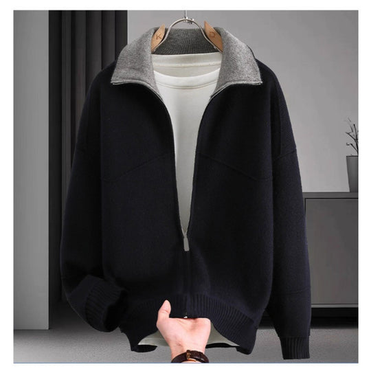 Herren Stylische Sweatjacke mit hohem Kragen Shop Nory