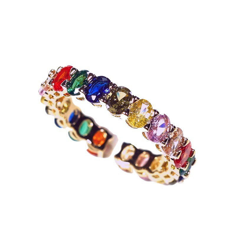 Damenring mit funkelnden Zirkonia und eleganter Fassung Shop Nory