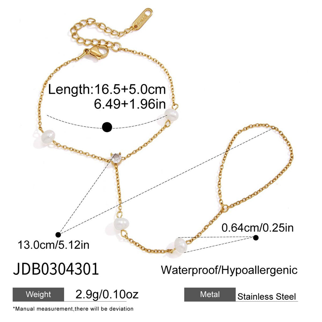 Damen Armband mit Kristallen und hypoallergener Edelstahlkette Shop Nory
