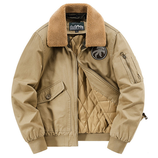 Herren Pilotenblouson mit gesteppter Thermo-Innenfüllung und Sherpa-Kragen Shop Nory