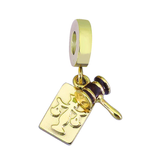 Verspielter Kaktus-Charm Anhänger mit Emaille und Strass