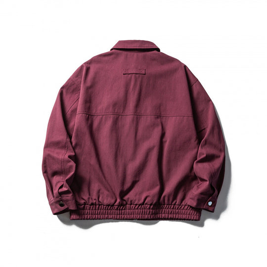 Herren Boxy-Workwear-Jacke mit durchgehendem Reißverschluss, aufgesetzten Pattentaschen und elastischem Bund Shop Nory