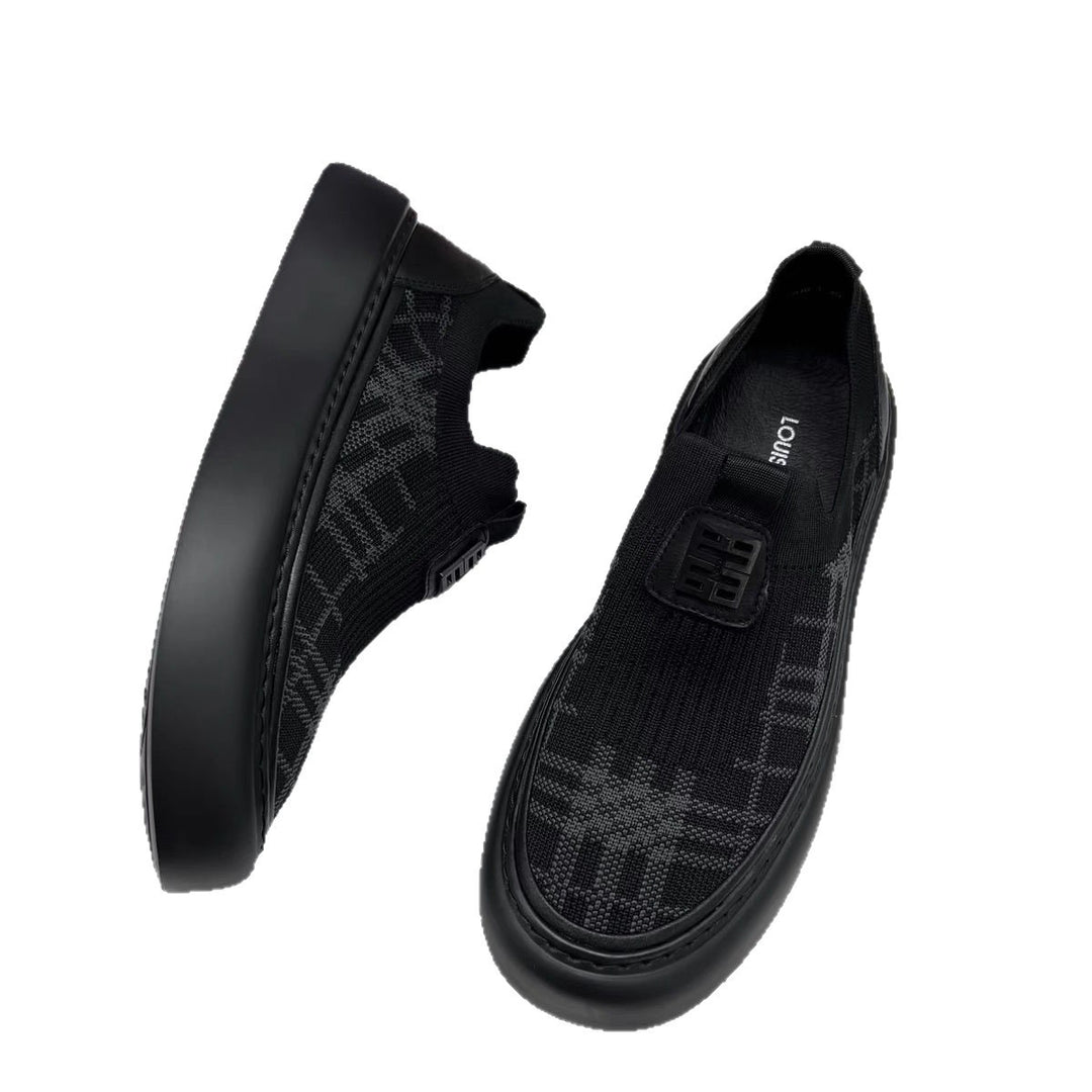 Herren Strick-Slip-on-Sneaker mit elastischem Schaft und dicker Plateau-Sohle Shop Nory