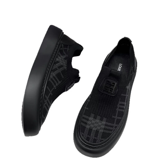 Herren Strick-Slip-on-Sneaker mit elastischem Schaft und dicker Plateau-Sohle Shop Nory