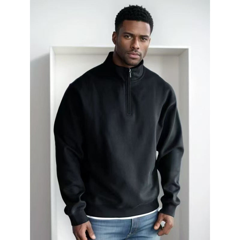 Herren Sportlicher Sweatpullover mit Stehkragen Shop Nory