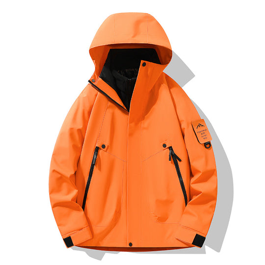 Unisex Wasserdichte, atmungsaktive Hardshell-Outdoorjacke mit Kapuze Shop Nory