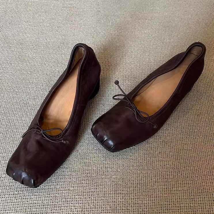 Damen Bequeme Ballerinas mit besonderem Zehendesign