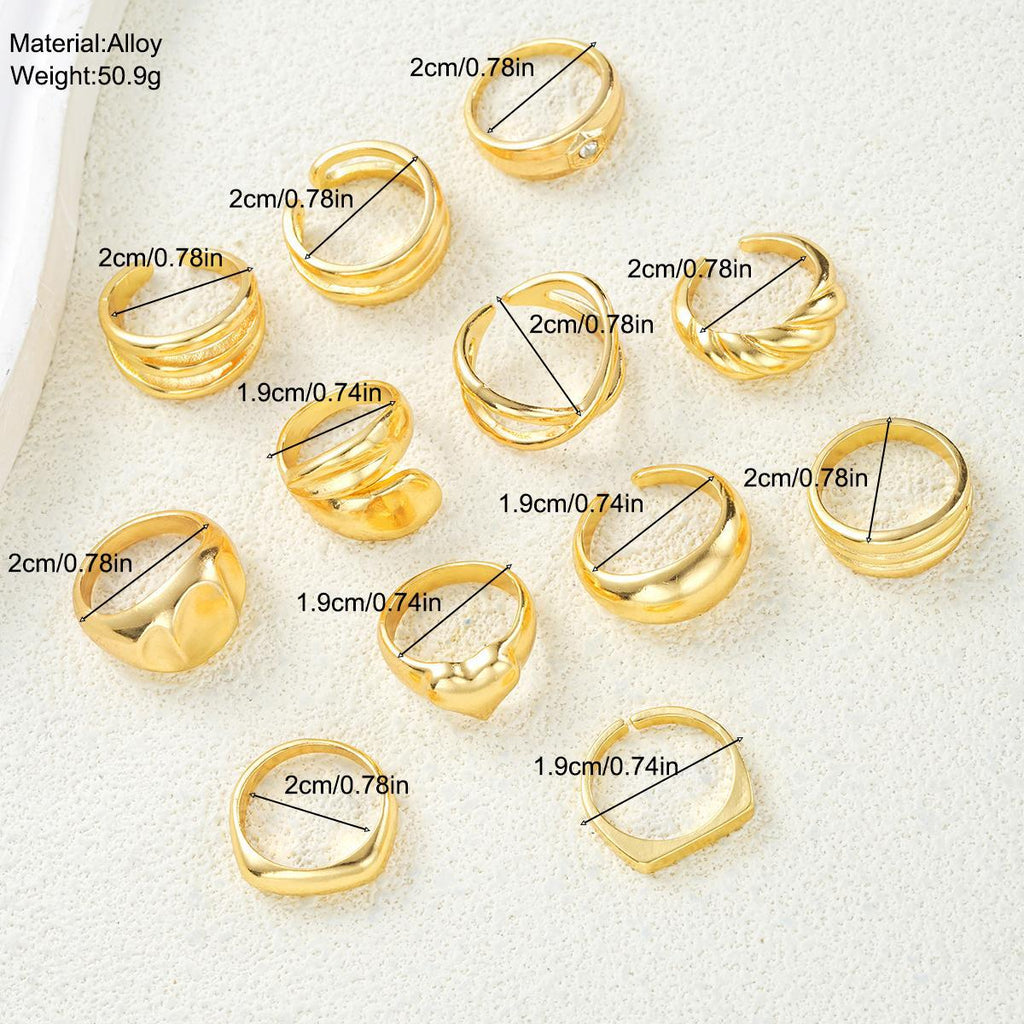 Damen Ring-Set aus künstlerischen und modernen Designs Shop Nory