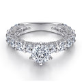 Damen Verlobungsring mit funkelndem Hauptstein und elegantem Zirkonia-Besatz Shop Nory