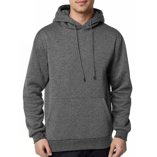 Herren nan minimalistischer Kapuzenpullover mit weichem Fleece-Innenfutter und Kängurutasche Shop Nory