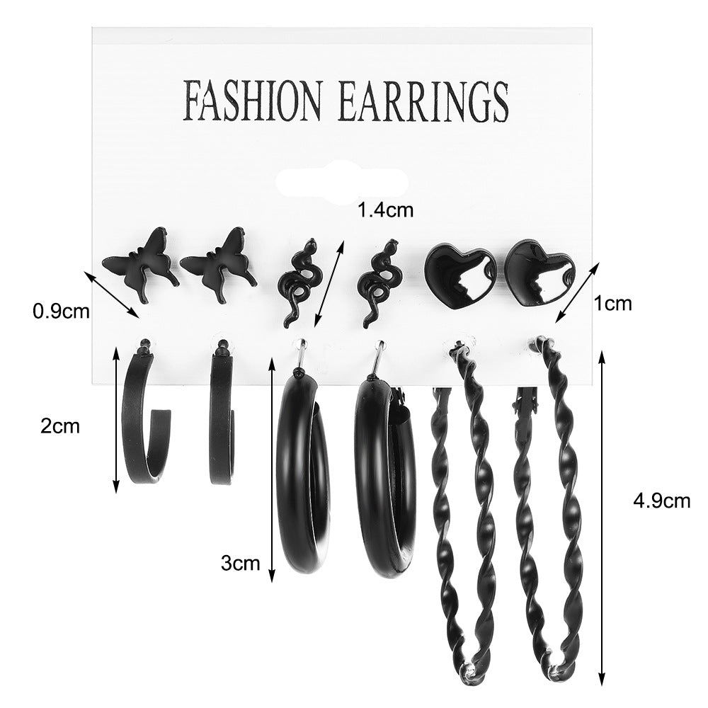 Damen Ohrringe Set mit verschiedenen kreativen Designs Shop Nory