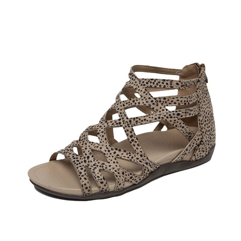 Damen Schnürsandalen mit elegantem Kreuzdesign