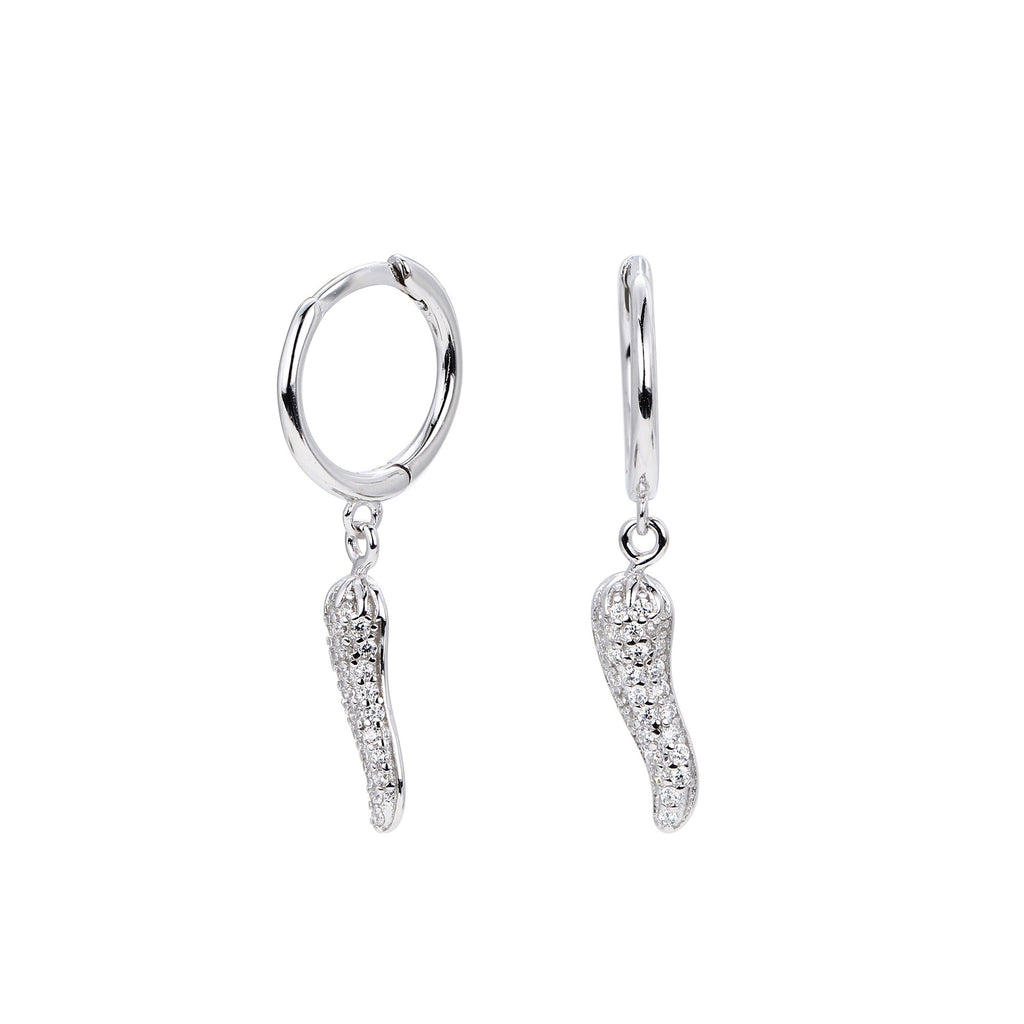 Damen Ohrringe mit funkelnden Zirkonakzenten in elegantem Tropfen-Design Shop Nory