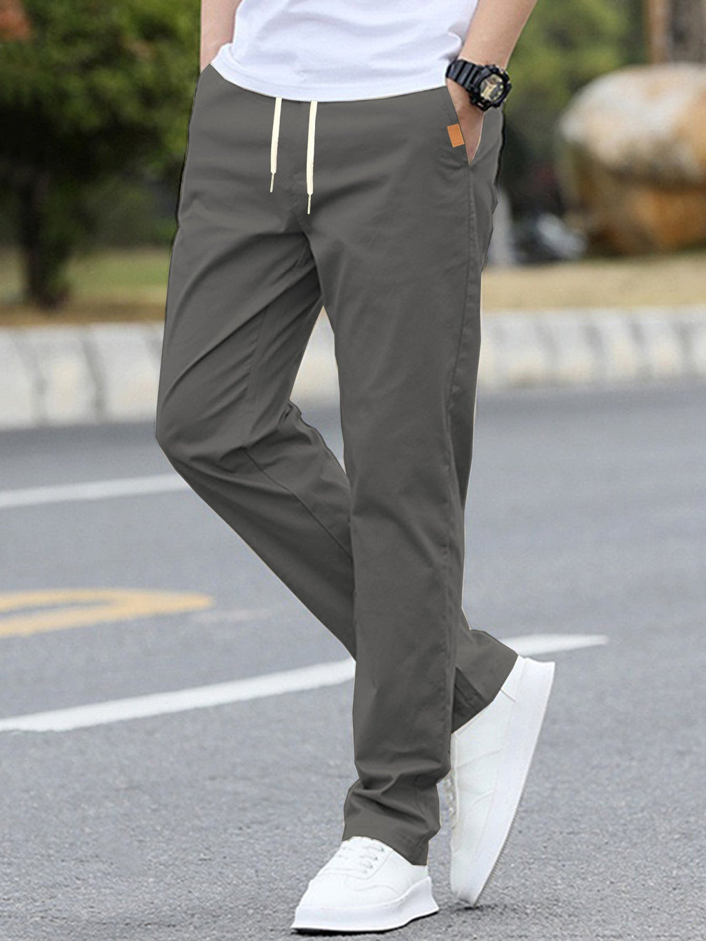 Herren Freizeit-Hose mit atmungsaktivem Material und elastischem Bund