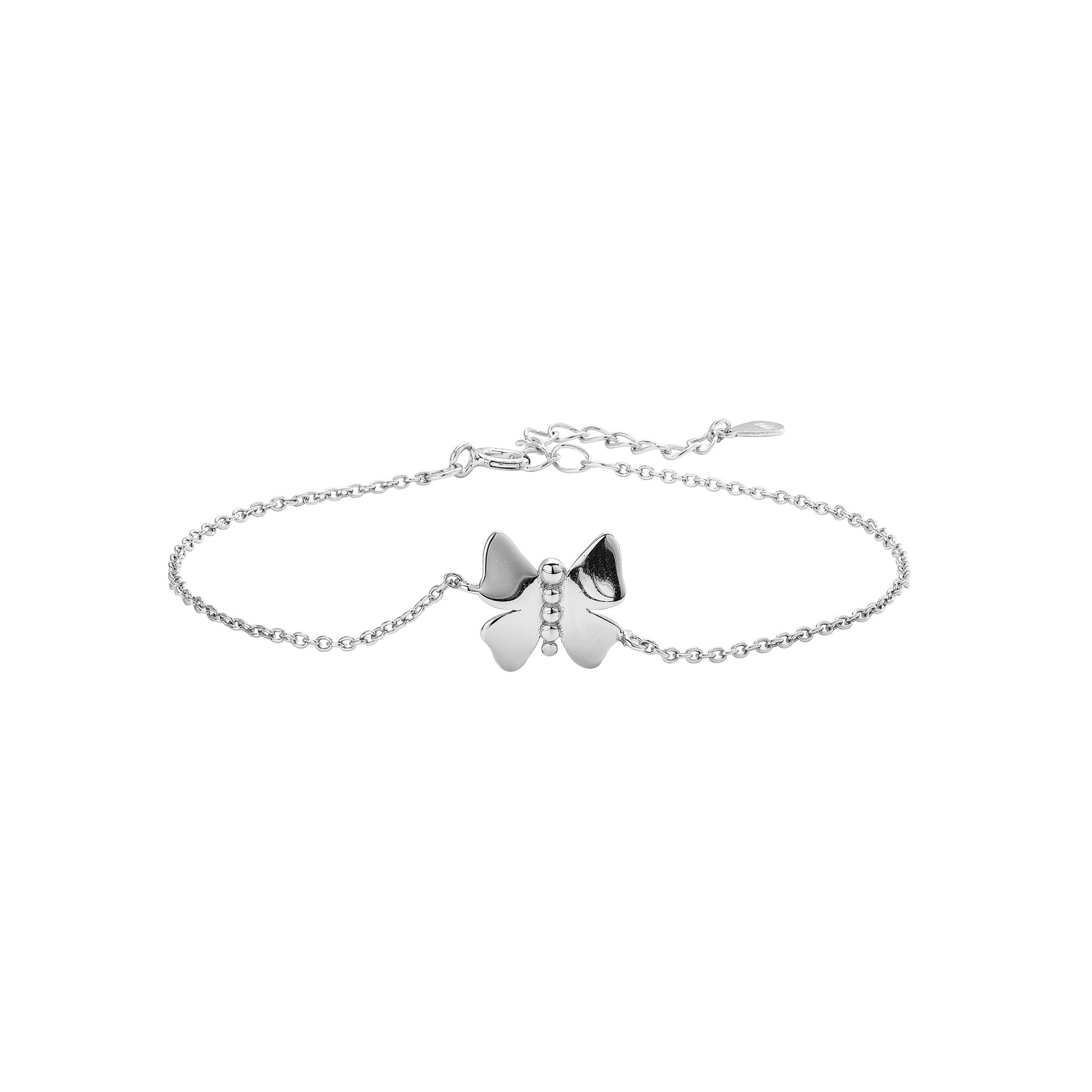 Damen Armband mit filigranem Schmetterlingsanhänger aus 925 Sterling Silber Shop Nory