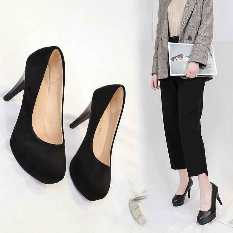 Damen elegante Plateau-Pumps mit komfortablem Sitz und hohem Absatz