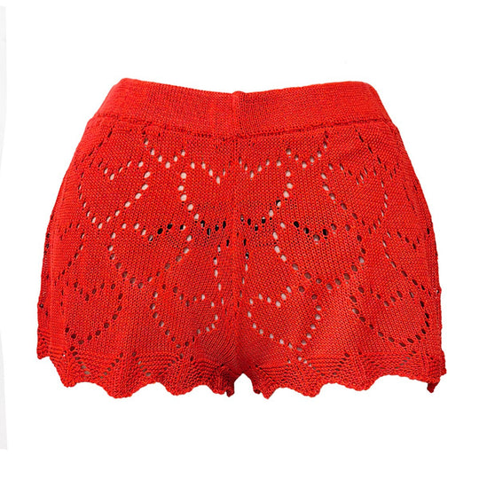 Damen Häkelstrandshorts