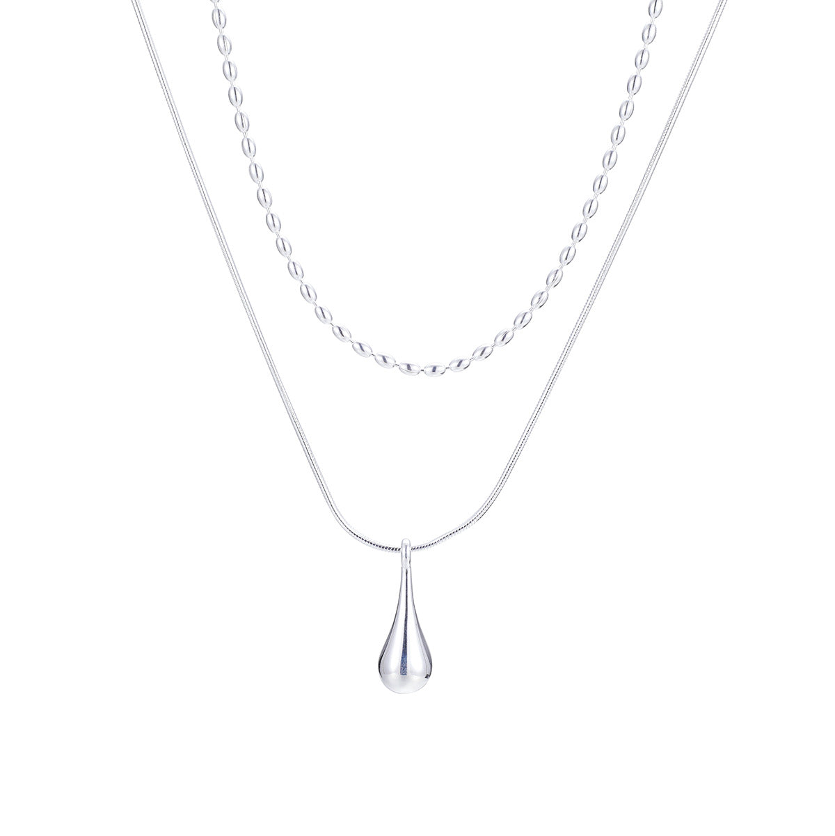 Damen Halskette mit eleganten Tropfenformen Shop Nory