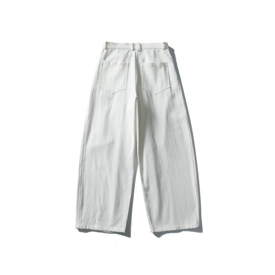 Damen Weite hochtaillierte Culotte-Hose mit Bundfalten und Eingrifftaschen Shop Nory