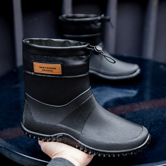 Herren Funktionale wasserdichte Ankle-Gummistiefel mit verstellbarem Bündchen Shop Nory