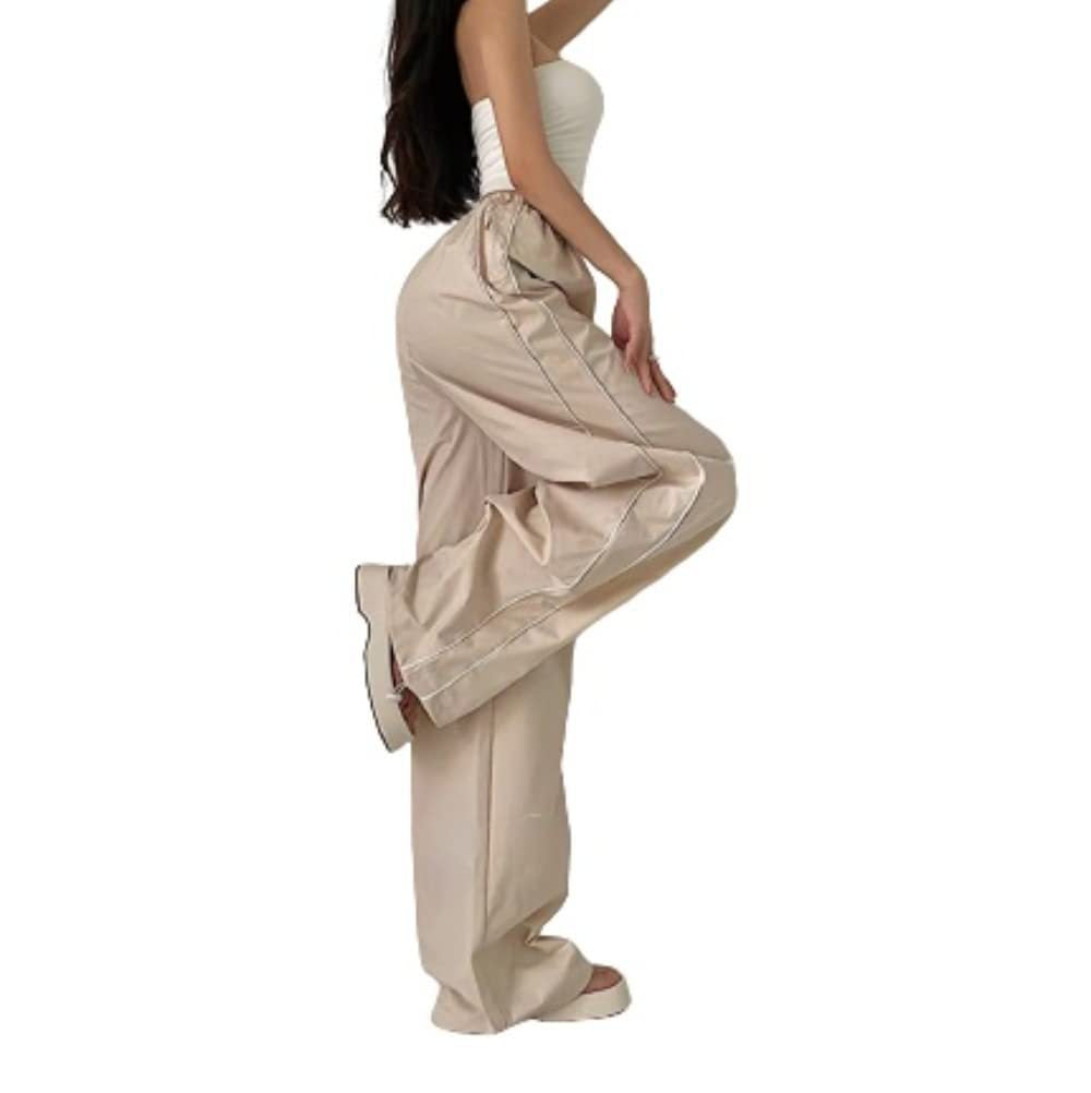 Damen Sportliche Hose mit weitem Schnitt und elastischem Bund