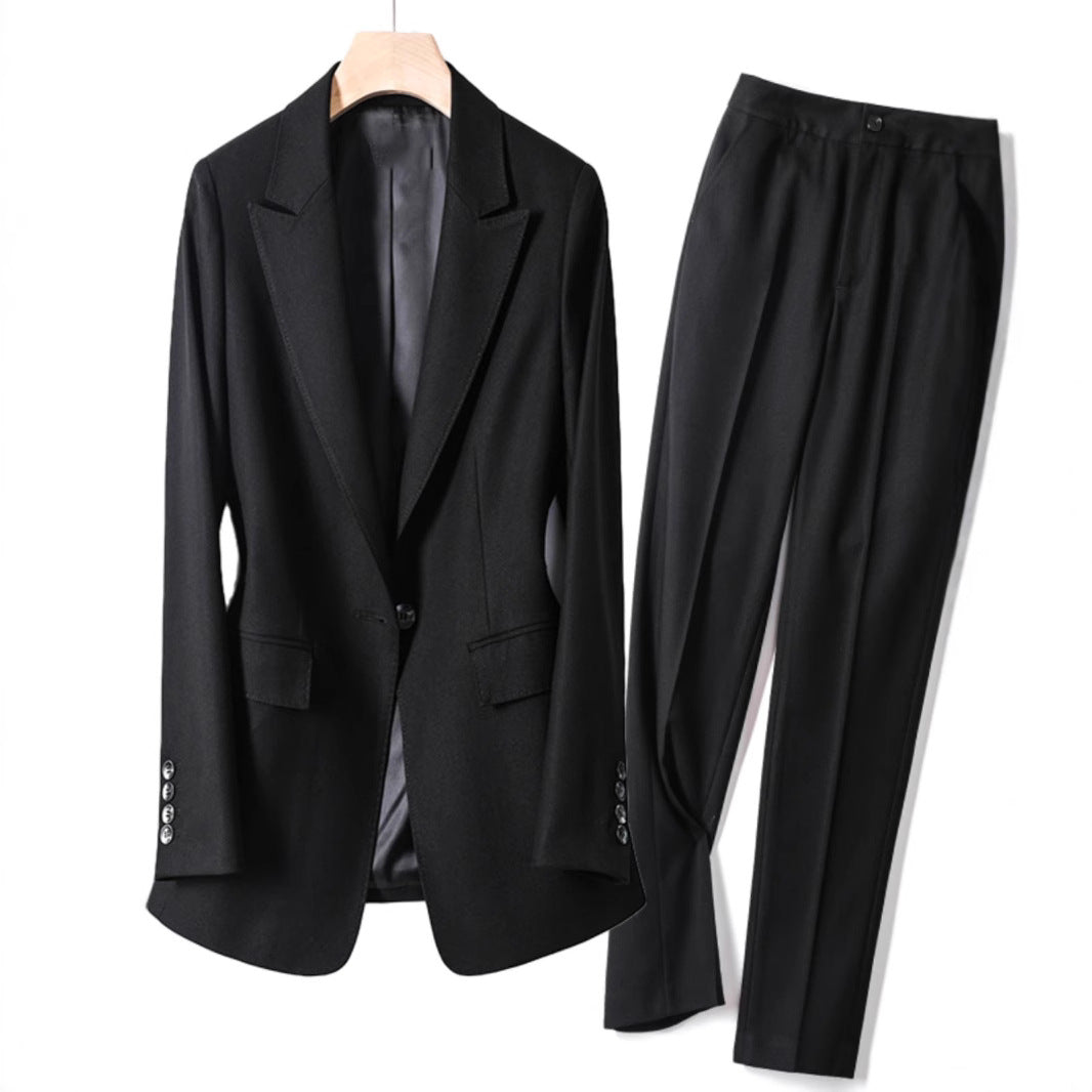 Damen elegantes Blazer- und Hosen-Set Shop Nory