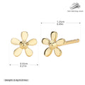 Damen Ohrstecker im floralen Design aus hochwertigem 925 Sterling Silber Shop Nory