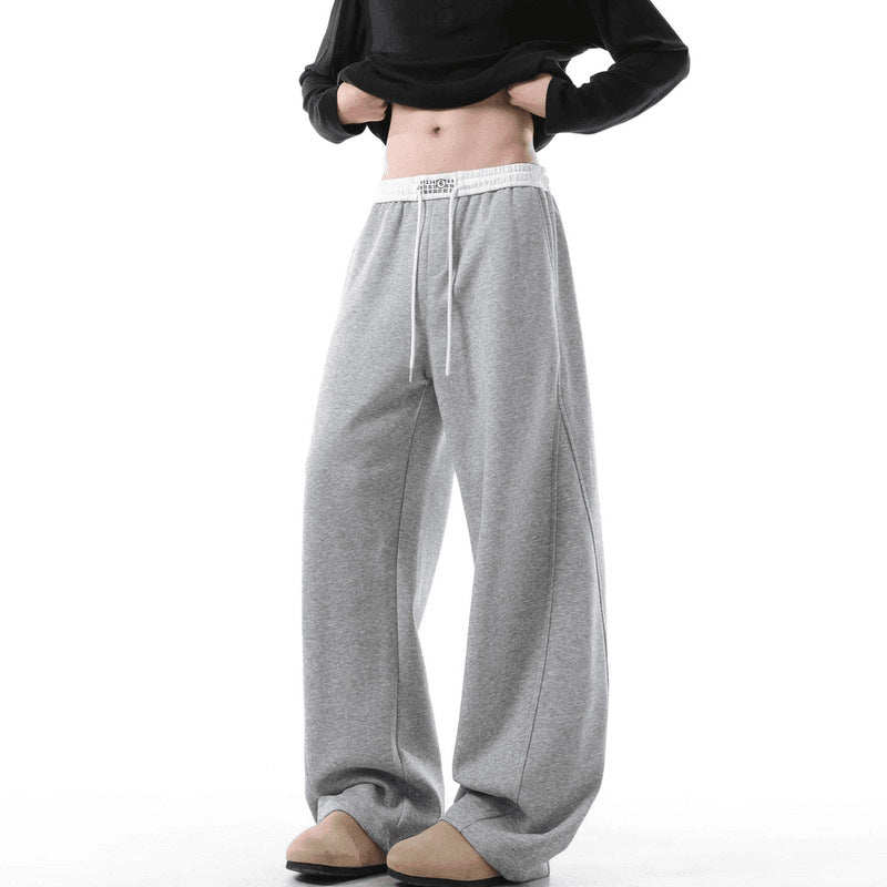 Damen Weite Loungehose mit elastischem Bund, Tunnelzug und fließender Oversize-Silhouette Shop Nory