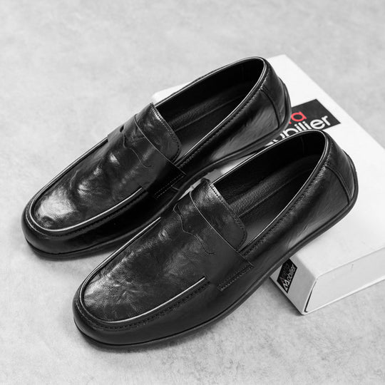 Herren Elegante Mokassins mit feinen Detailnähte Shop Nory