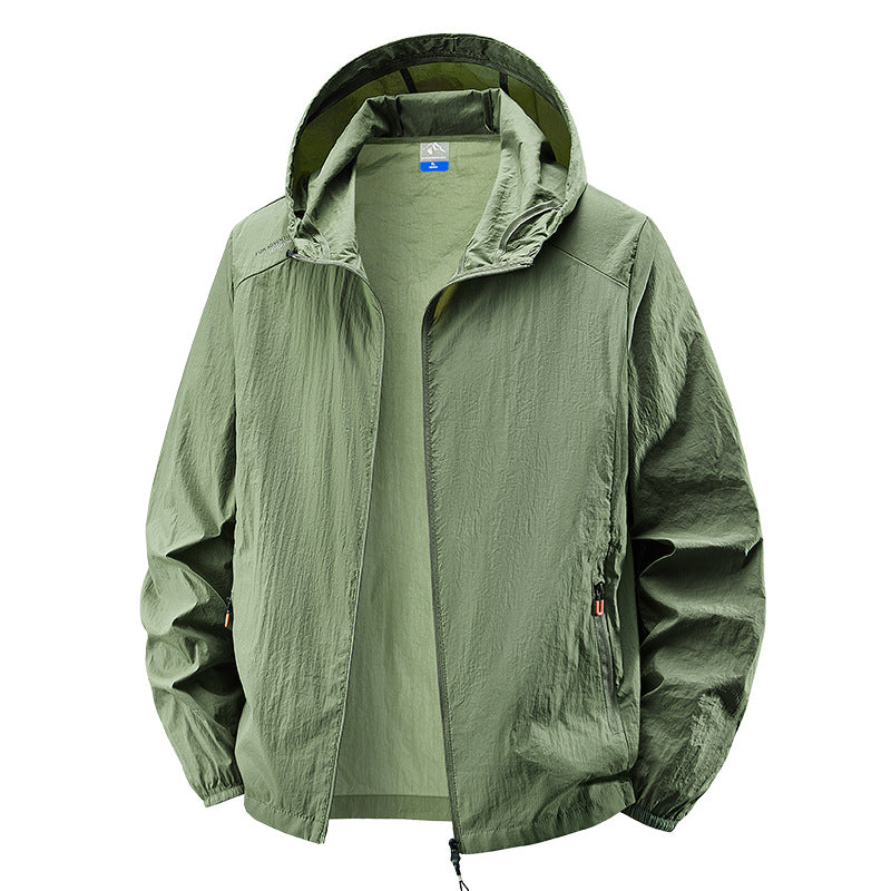 Herren Leichte Outdoorjacke mit verstellbarem Kapuzendesign Shop Nory