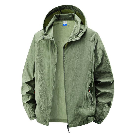 Herren Leichte Outdoorjacke mit verstellbarem Kapuzendesign Shop Nory