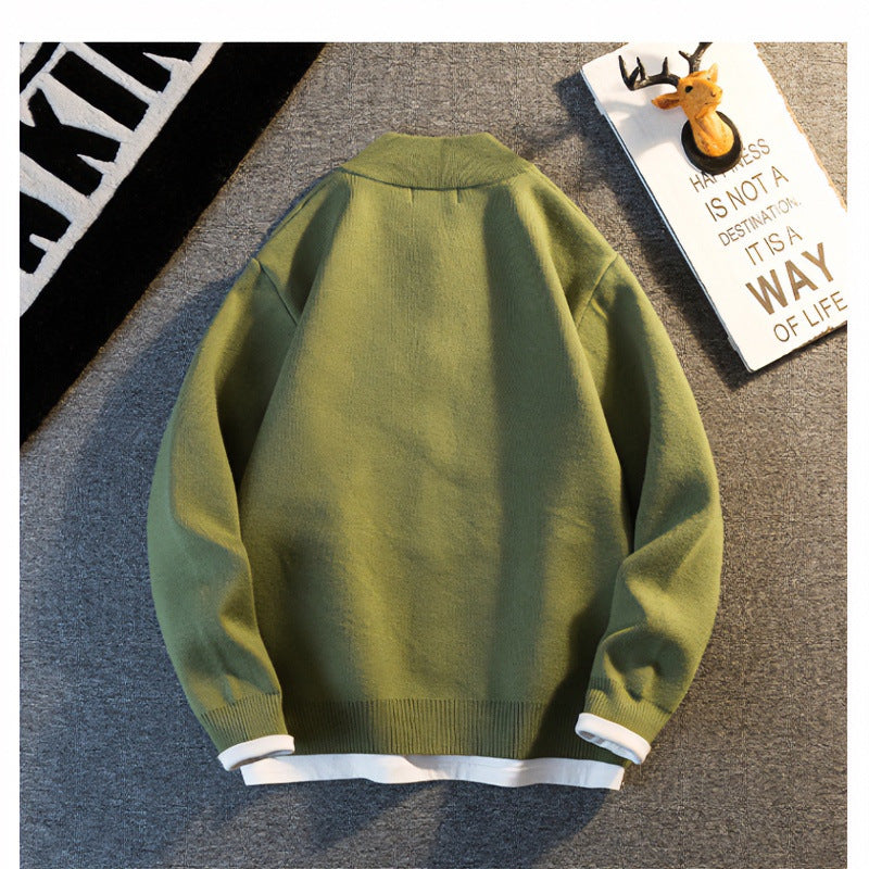 Unisex Feinstrick-Cardigan mit Rundhals, aufgesetzten Taschen und Rippbündchen Shop Nory